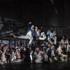 Stephen Richardson  (Dansker), Roderick Wiilliams (Billy Budd) with members of the cast and chorus